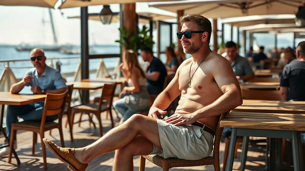 Real-world setting and styling use for Best Men's Leather Huarache Sandals for Summer Comfort & Breathability