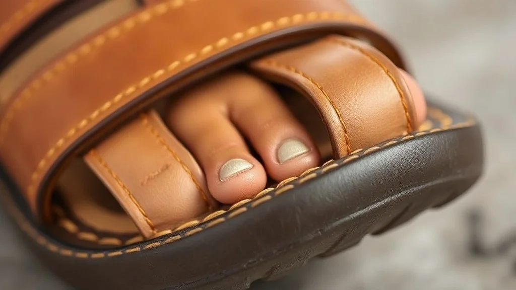 Artisan leather weave and craftsmanship texture detail of Best Mexican Huaraches for Boys