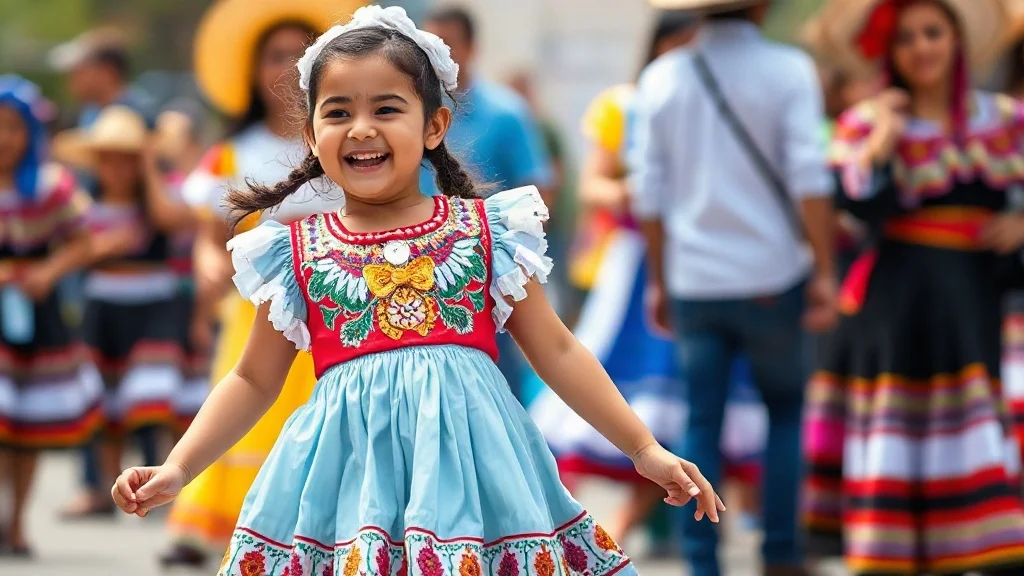 Real-world setting and styling use for Traditional Mexican Huaraches for Girls