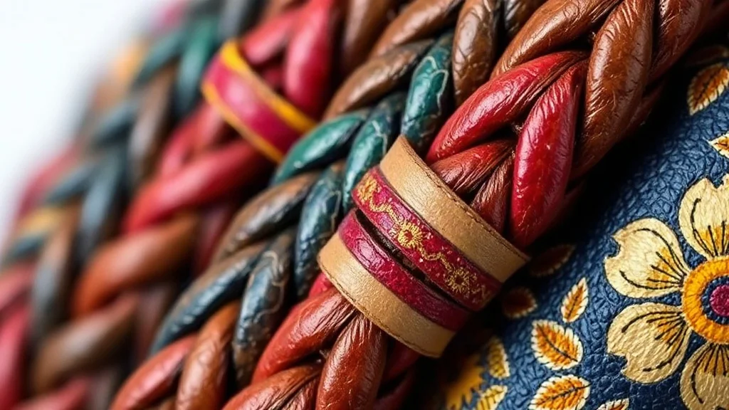 Artisan leather weave and craftsmanship texture detail of Traditional Mexican Huaraches for Girls