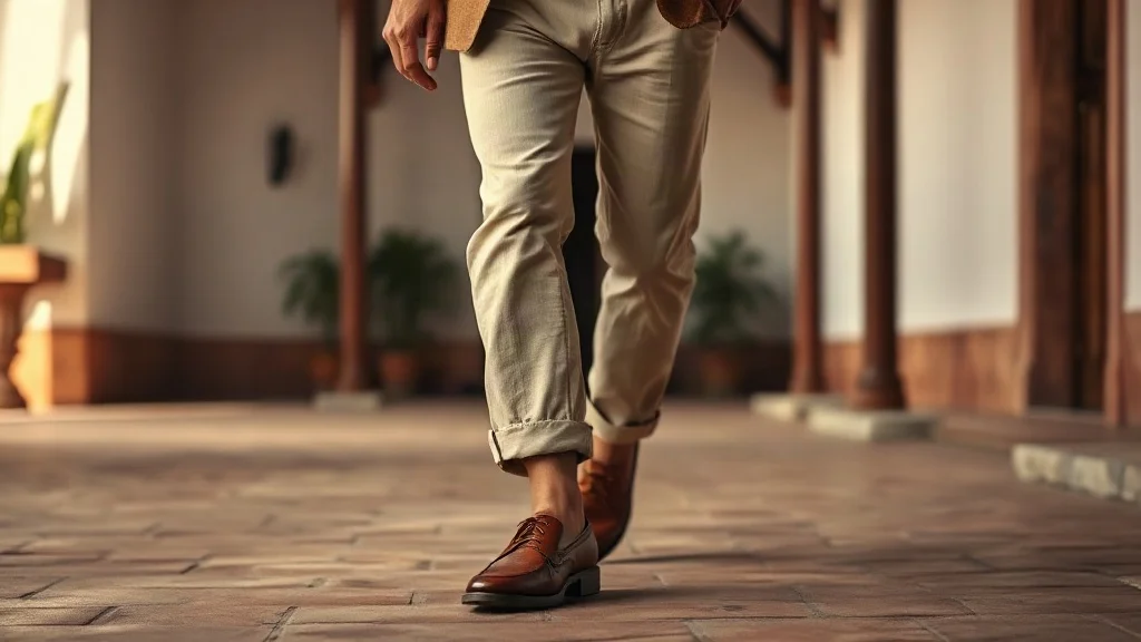 Real-world setting and styling use for The Ultimate Guide to Men's Authentic Mexican Huarache Sandals
